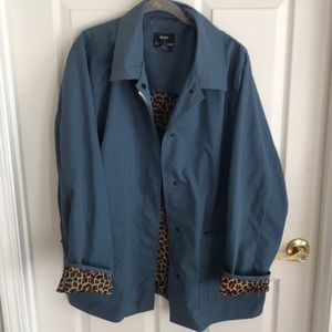 Dennis Basso Jacket with Leopard trim 1x